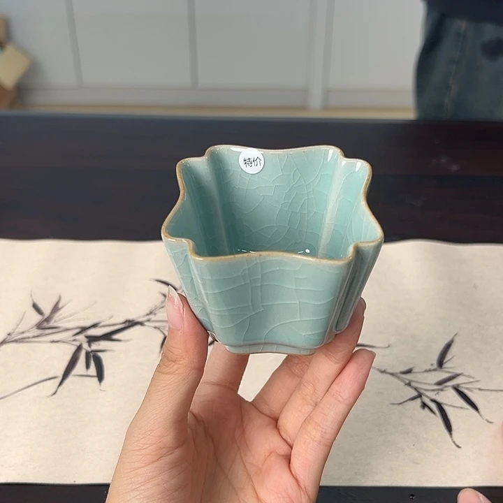 龙泉云间青瓷小米茶器