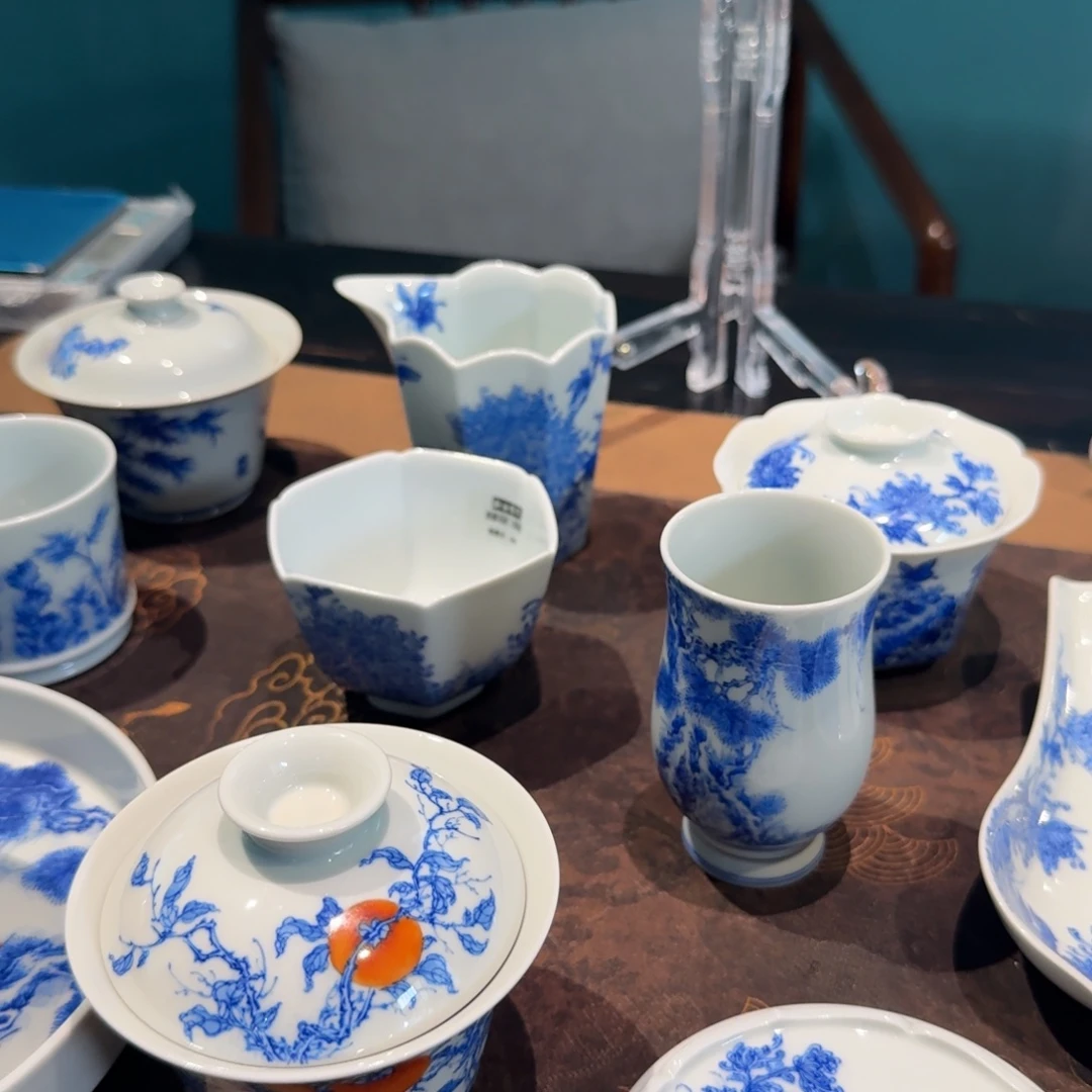 用***6蔚语青花丝缕问秋壶承