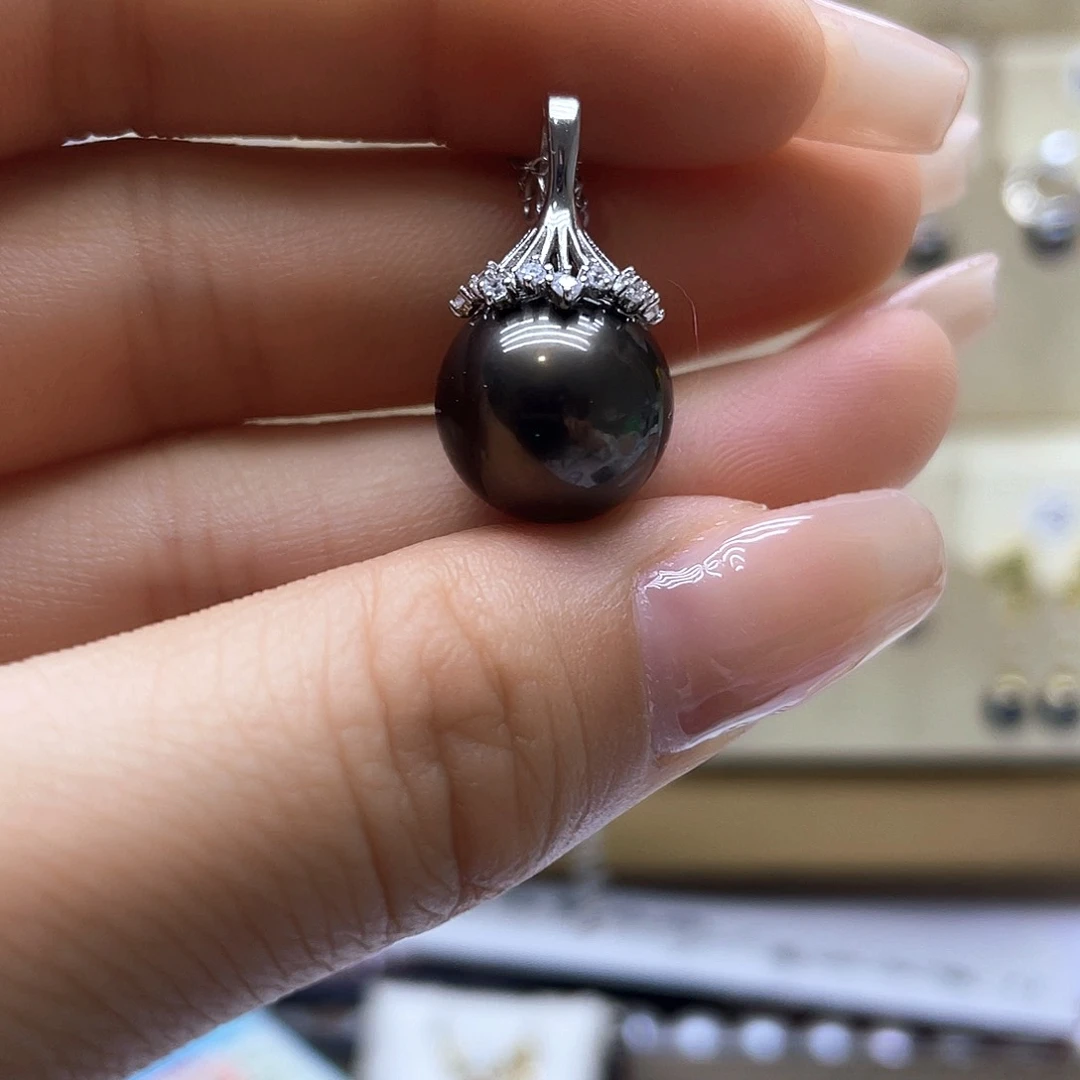 海水珍珠颈饰银S925镶嵌