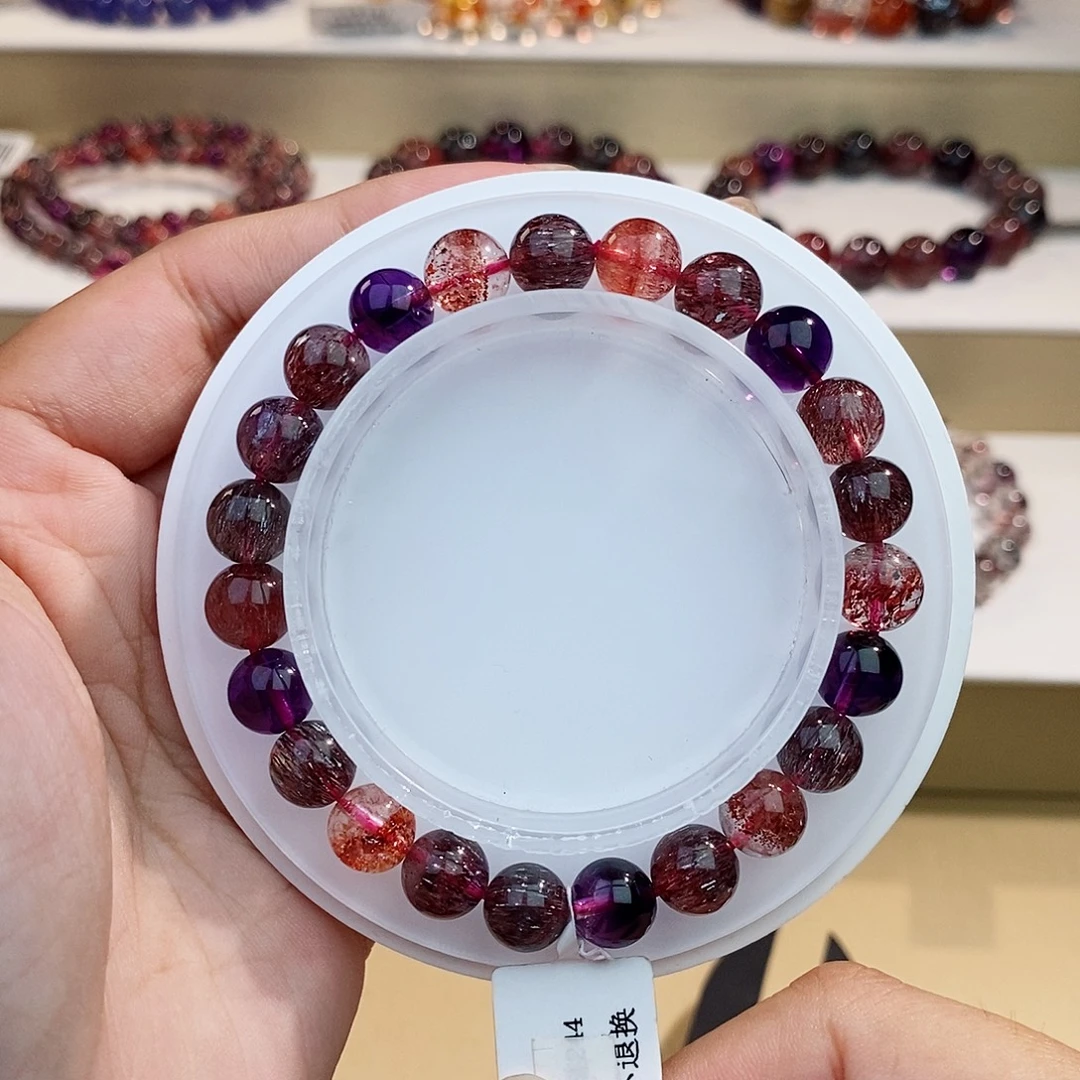 水晶手链未镶嵌黑加仑8