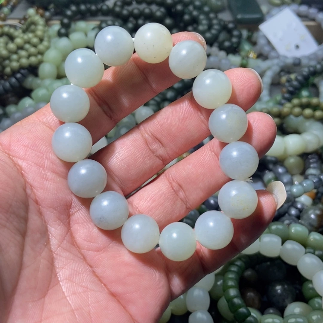 和田玉手链未镶嵌幸*