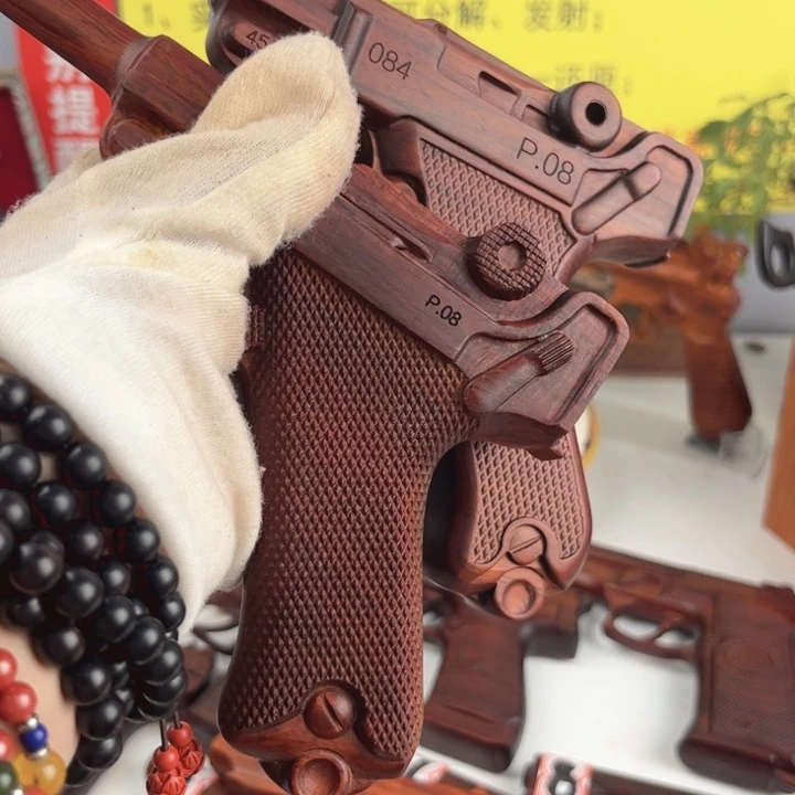 香榧木犀牛角紫檀鲁格p08