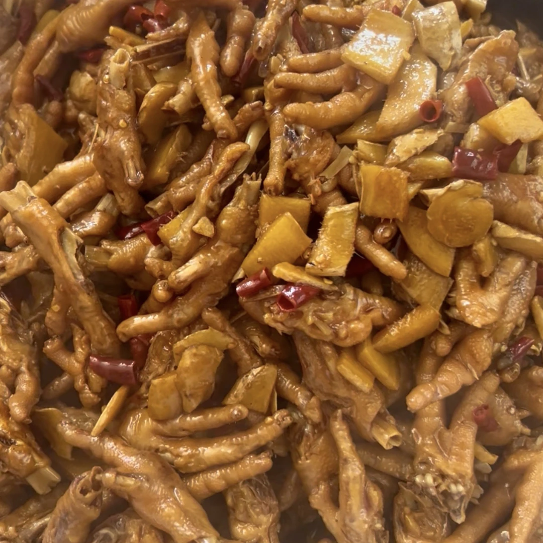 湖南刘老三姜辣鸡爪开袋即食