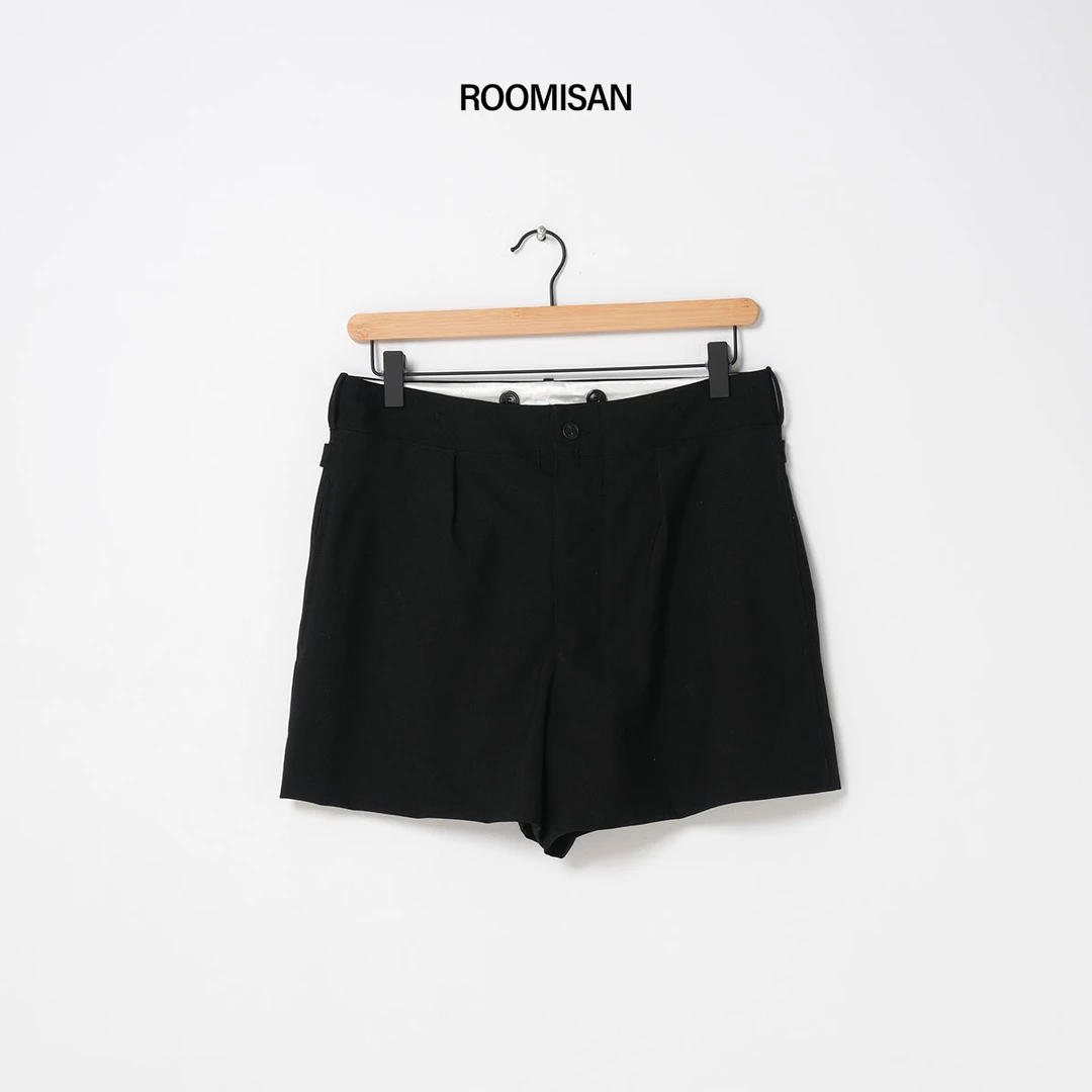 ROOMISAN25SS/【M*6经典缝线超细羊毛A字短裤】25471