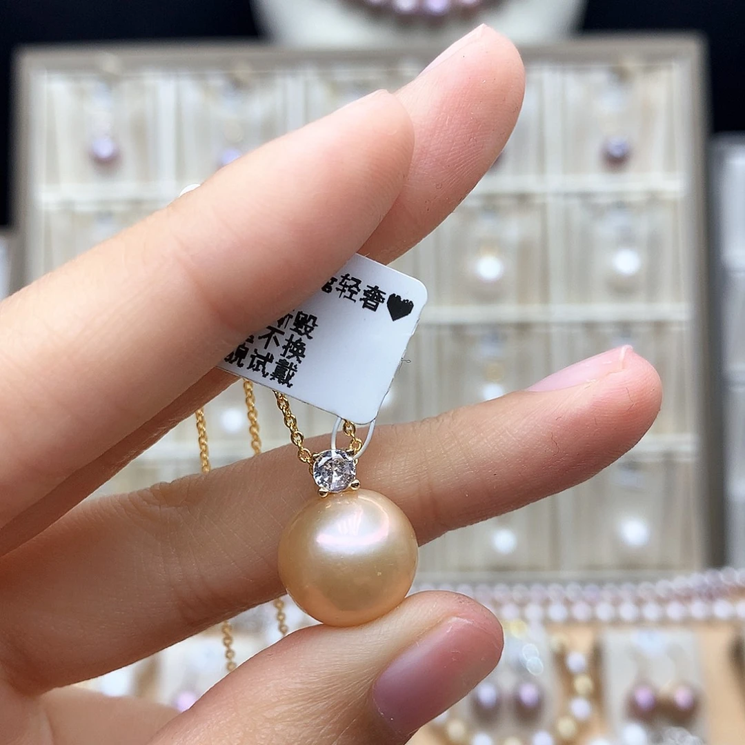 合金淡水珍珠颈饰