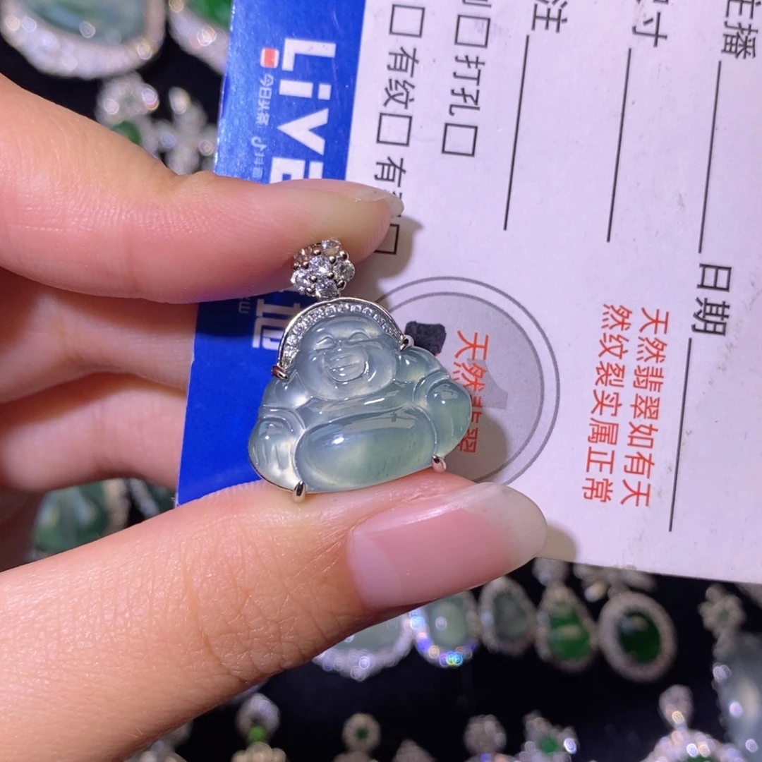 翡翠未镶嵌颈饰天然