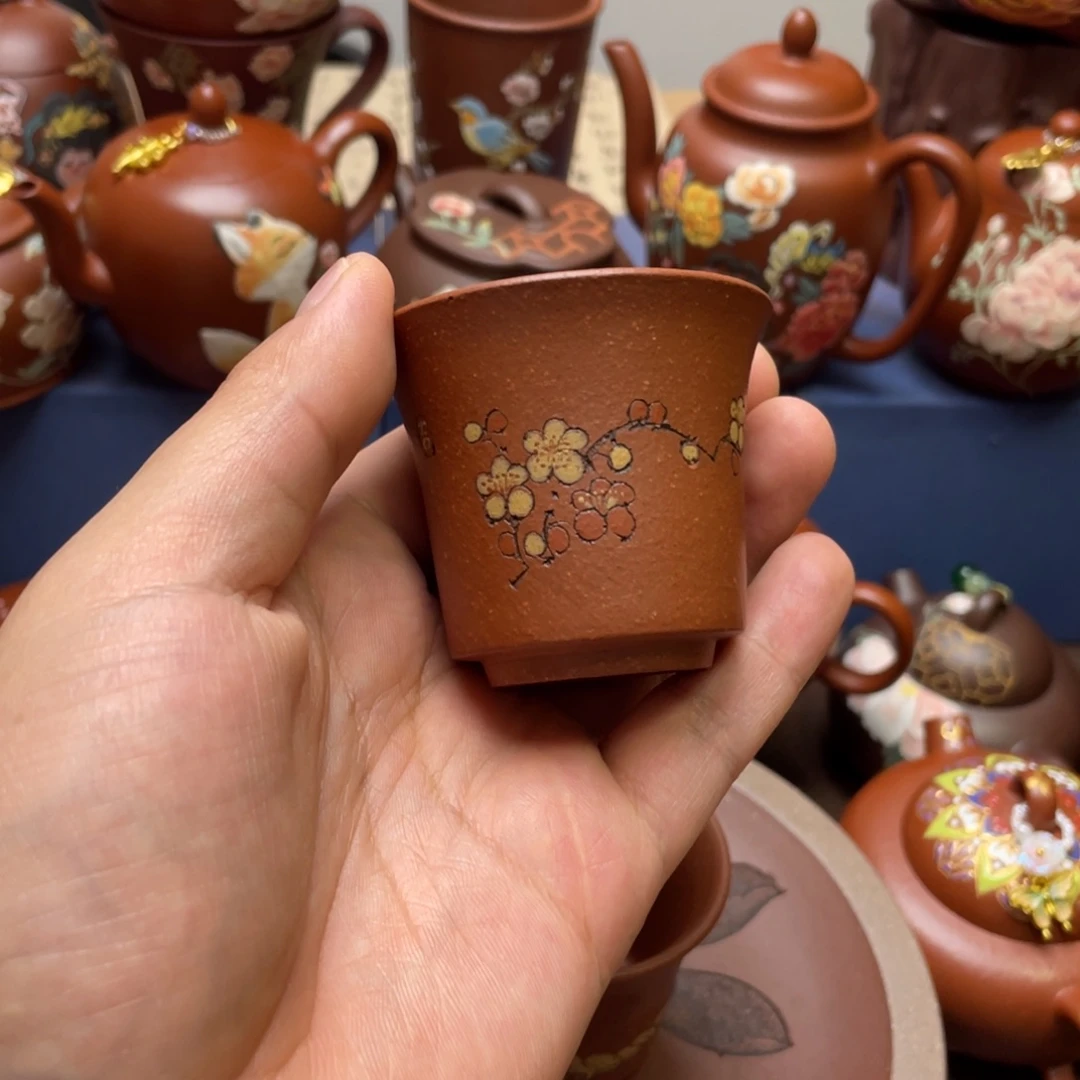 茶杯紫泥紫砂主人杯50cc