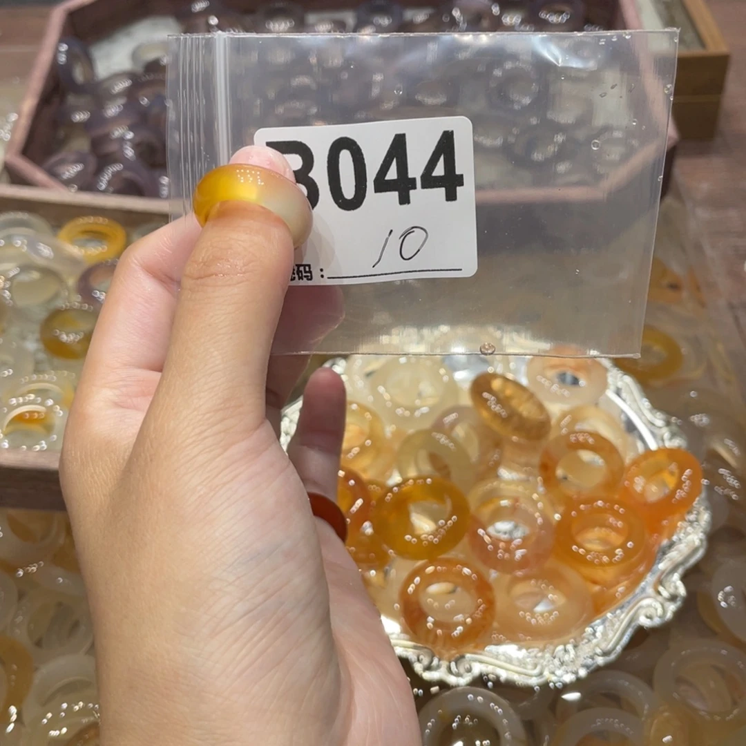 玛瑙/玉髓未镶嵌戒指044