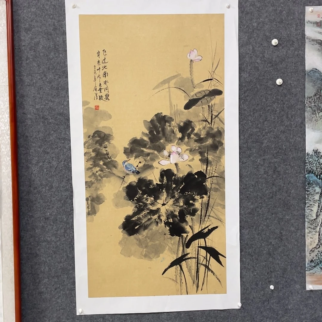 国画四尺138.69画芯 捡漏