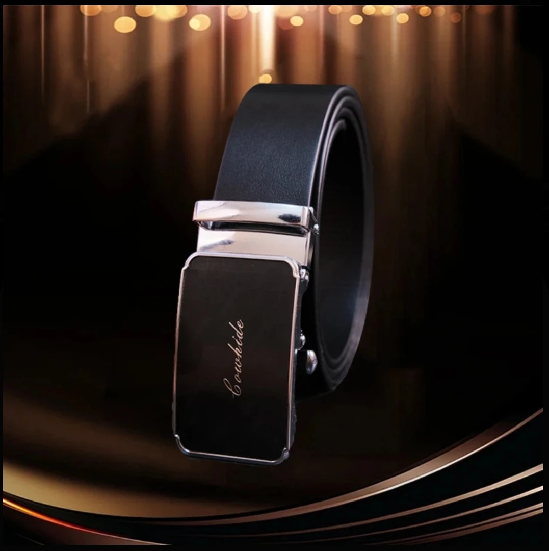 【外穿无牙】男士皮带裤腰带无牙自动扣男款商务百搭时尚牛皮带真皮