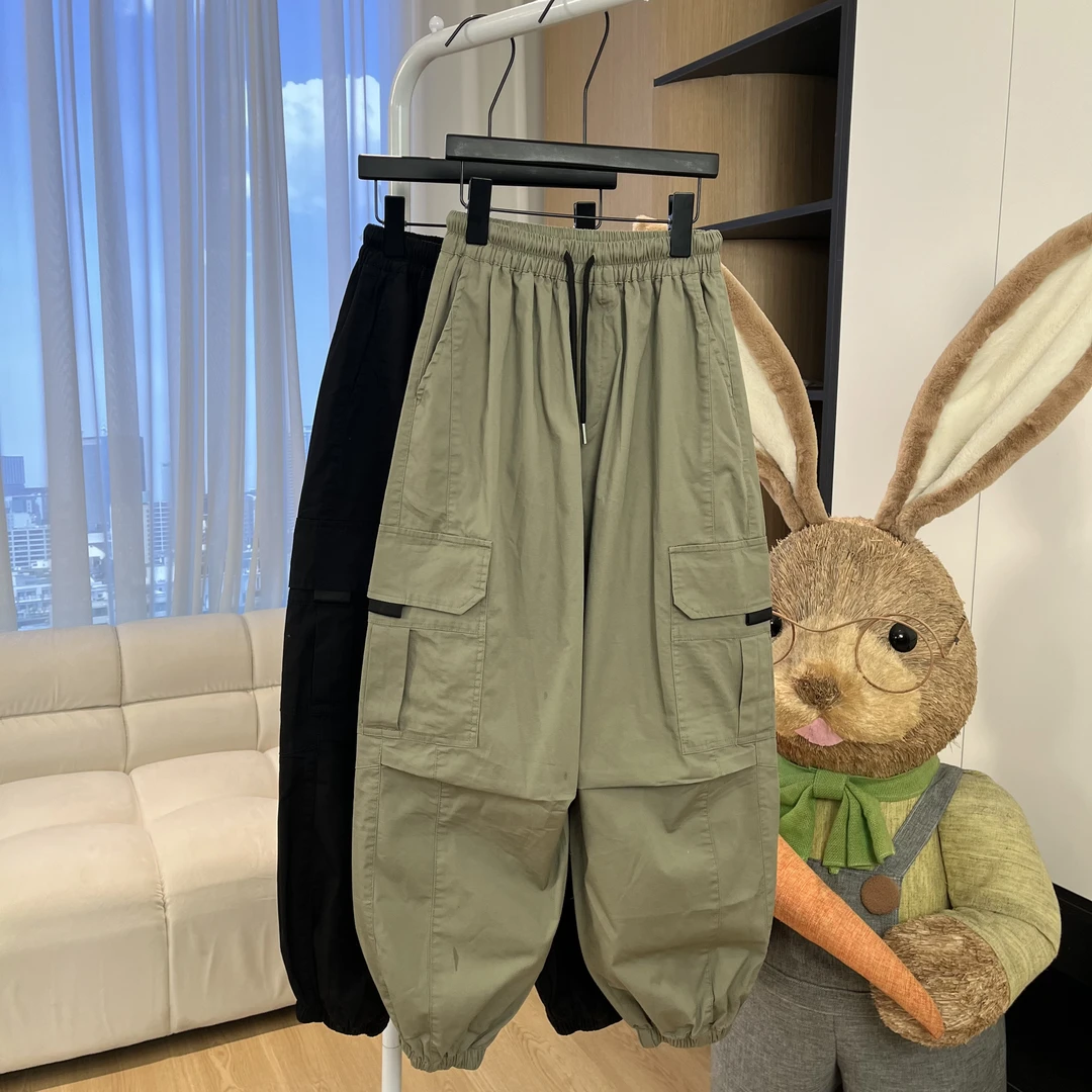 【现货】秋冬青少年中大童拼色外套裤子合集2024宽松上衣冬季