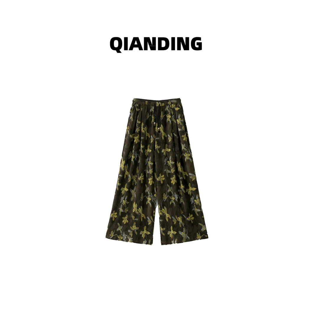 JZ【三宅黄鸢尾垂体裤】空间褶松弛显瘦舒适百搭休闲裤子JZ25286