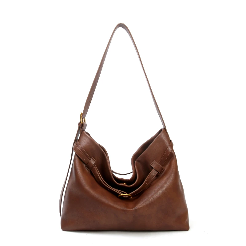 【佐伊甄选】SKL-Z8525-摩卡色轻奢女士时尚潮流通勤腋下斜挎包