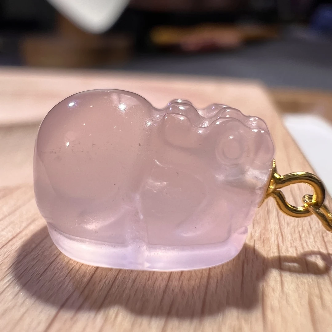 S925粉水晶貔貅提溜 ZK24042446