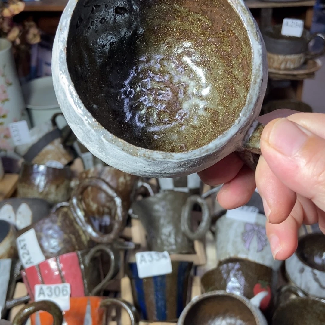 陶瓷璐*吖手捏咖啡杯微瑕