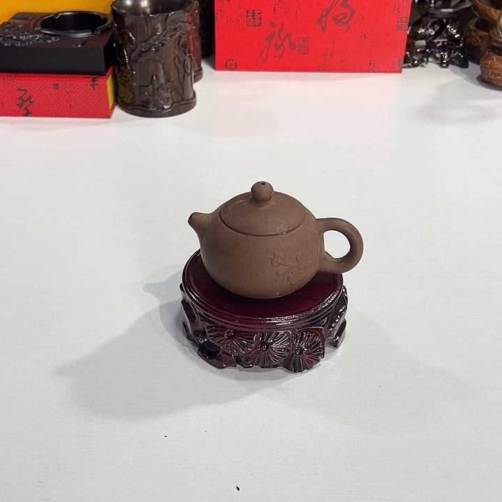 菩提籽类红木底座精雕工艺品