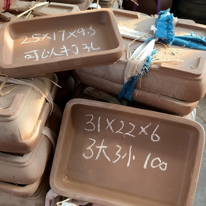 紫砂花盆紫砂处理长方