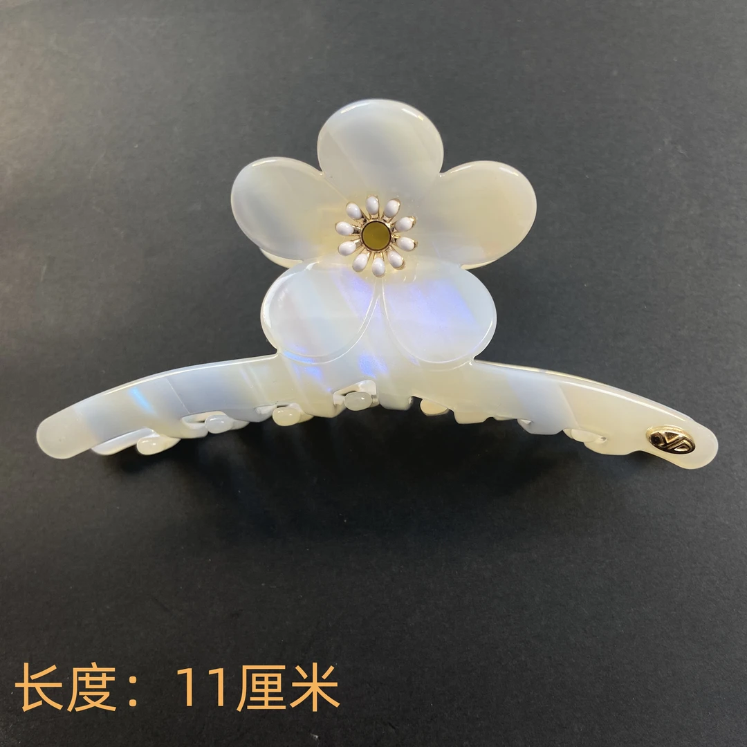 韩式百搭小雏菊清心醋酸发夹11厘米后脑勺发夹MY013