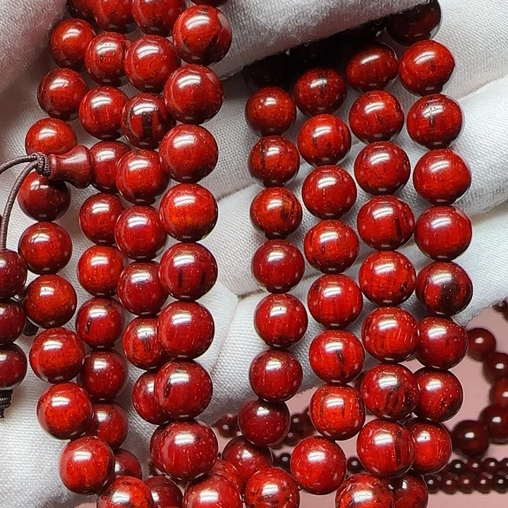 小叶紫檀手串/手链原汁原味0.8/108