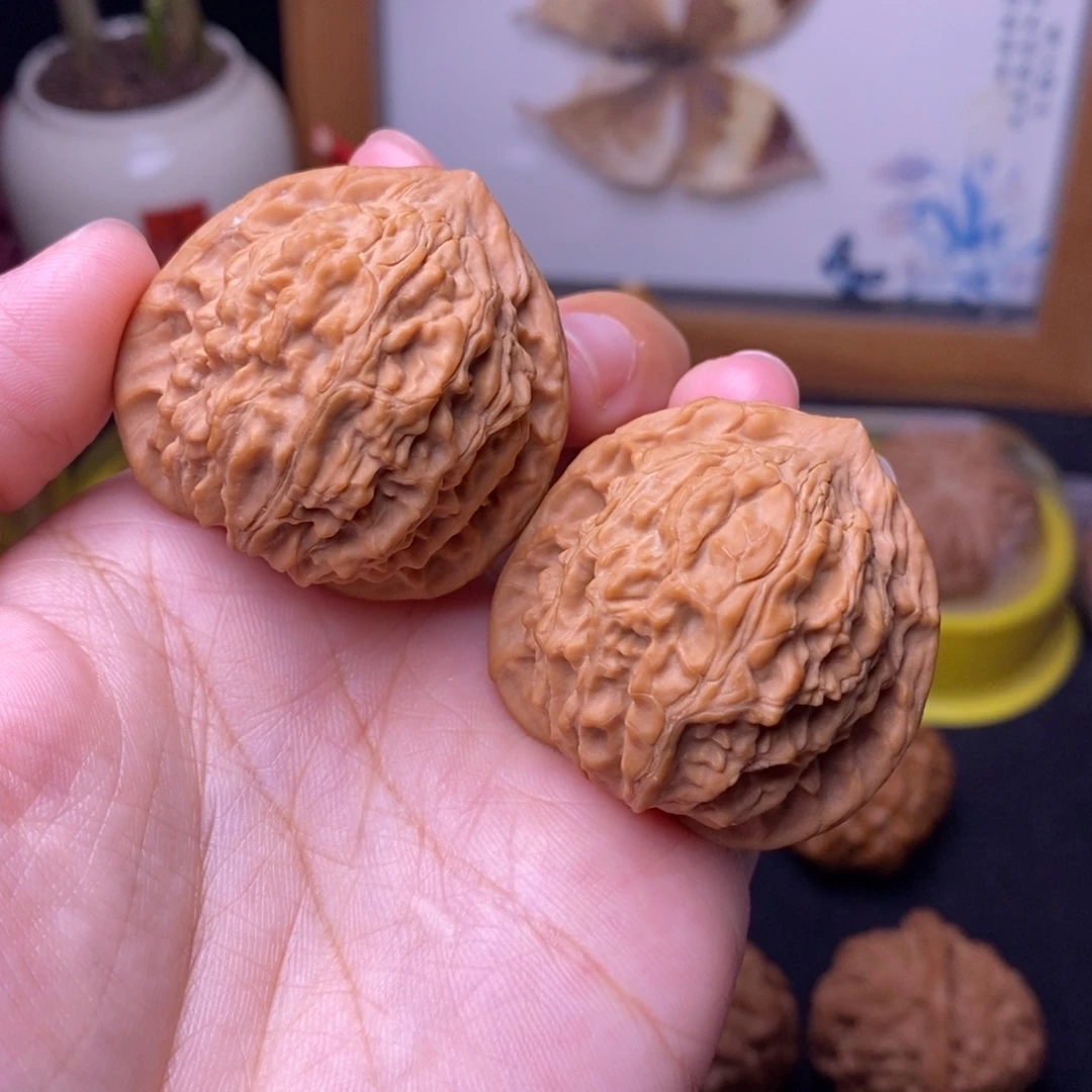 骑***吧把件文玩核桃38平谷寿桃