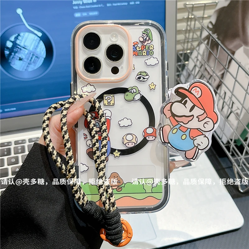 炫彩磁吸适用苹果16/iPhone/华为手机壳防摔15promax爆款pura70潮