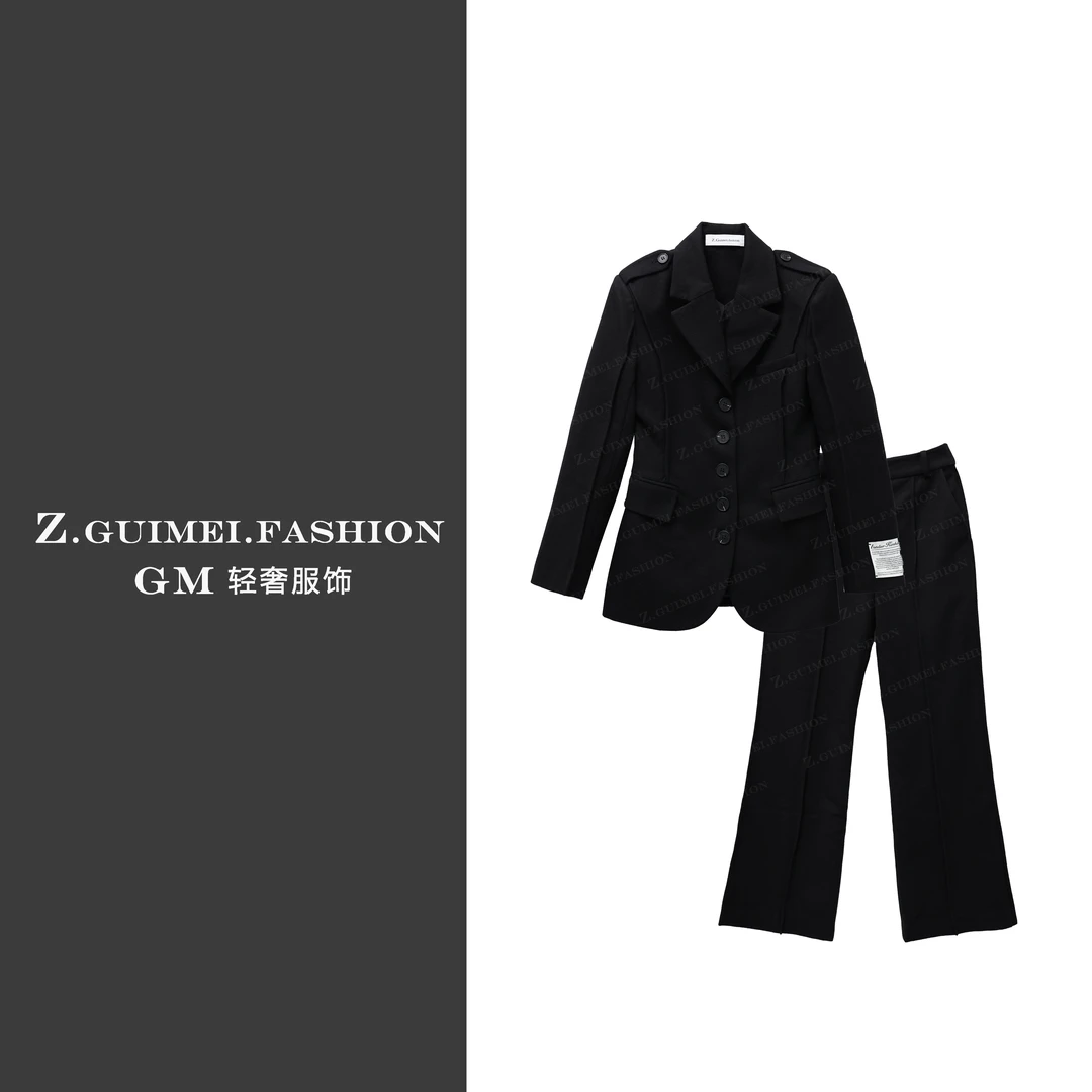 【肆姐高定】设计师款极简经典羊毛套装XY3436