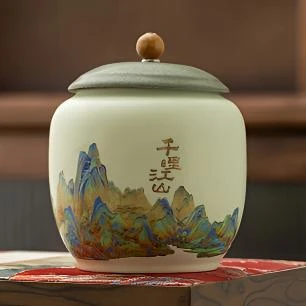 G1891-千里江山茶叶罐
