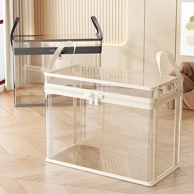 娃娃收纳桶毛绒玩具收纳筒家用手提式拉链款宝宝装公仔玩偶整理筐