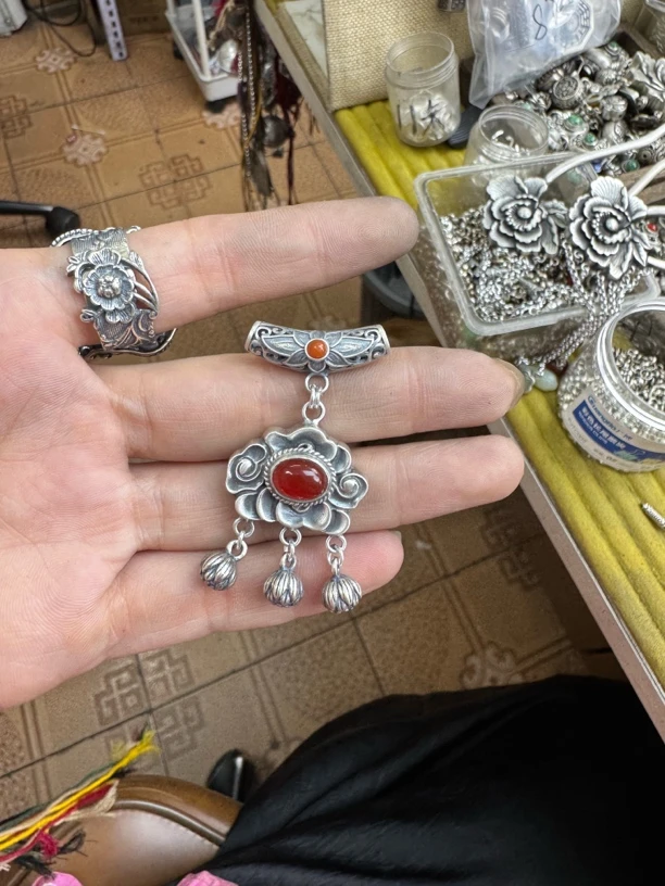 足银银制品 小郑家纯银手工簪刻