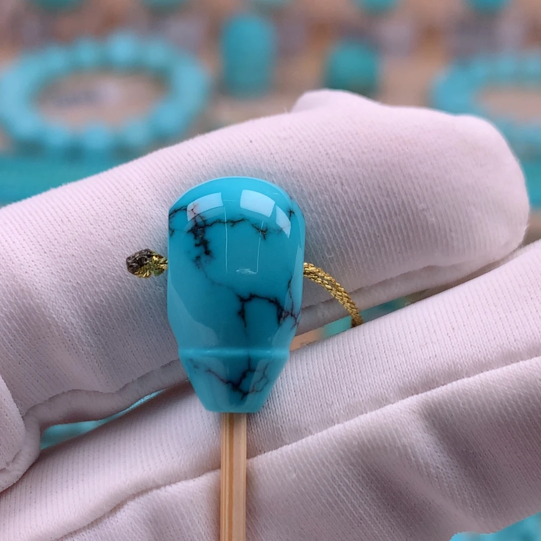 绿松石未镶嵌珠宝奇石10.2mm