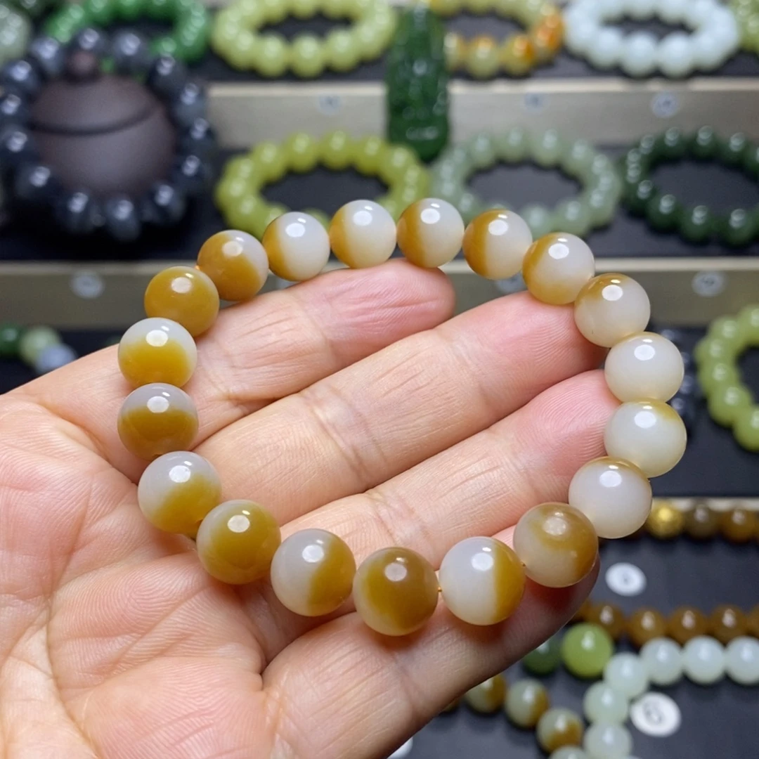 和田玉未镶嵌手串