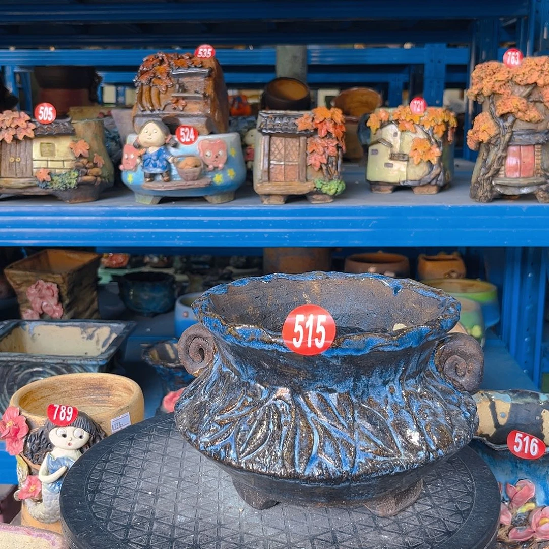 515 号手工花盆陶然花器