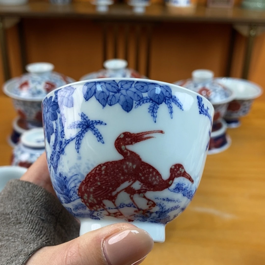 手绘现代茶具非古董