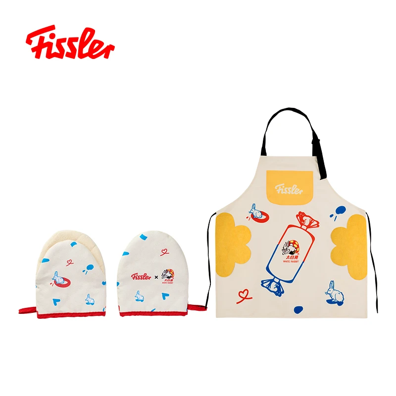 Fissler/菲仕乐大白兔围裙+大白兔防烫手套