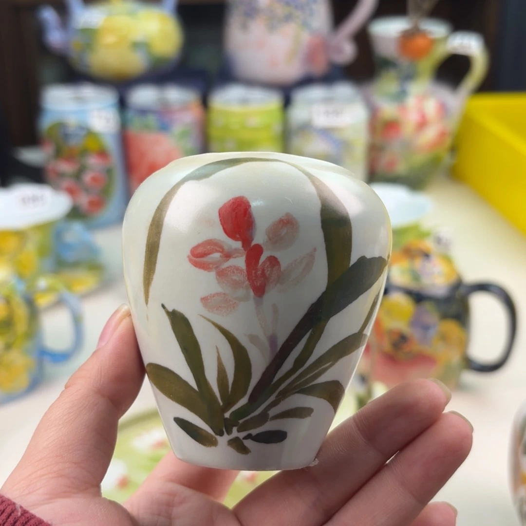 景德镇手绘高温釉下彩陶瓷茶具