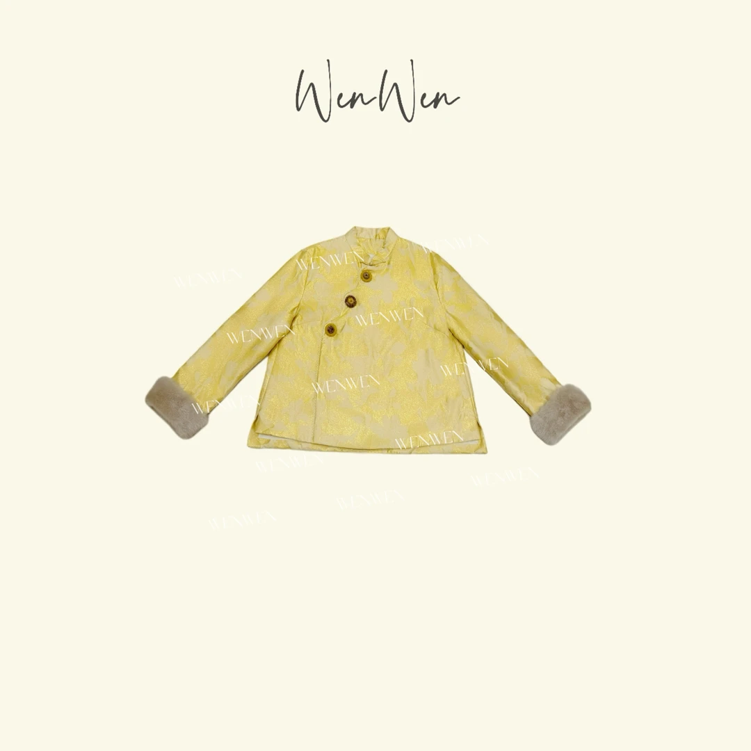 WENWEN-深圳原创【“九天揽月”25秋冬气质新中式提花外套】WT0350