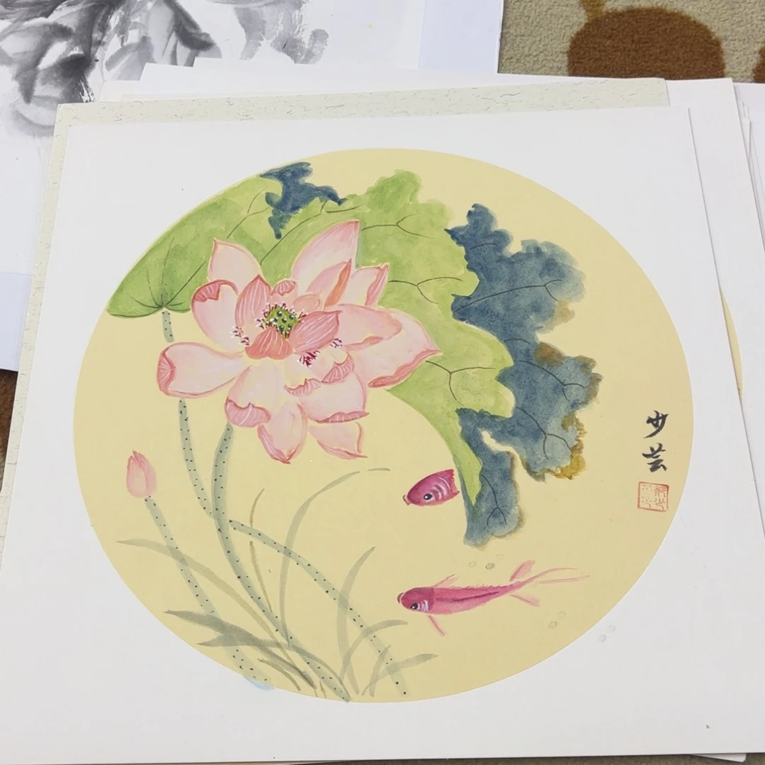国画38-38卡纸作品童