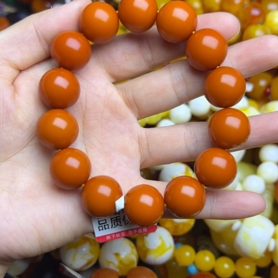 一***你琥珀未镶嵌手链蜜蜡