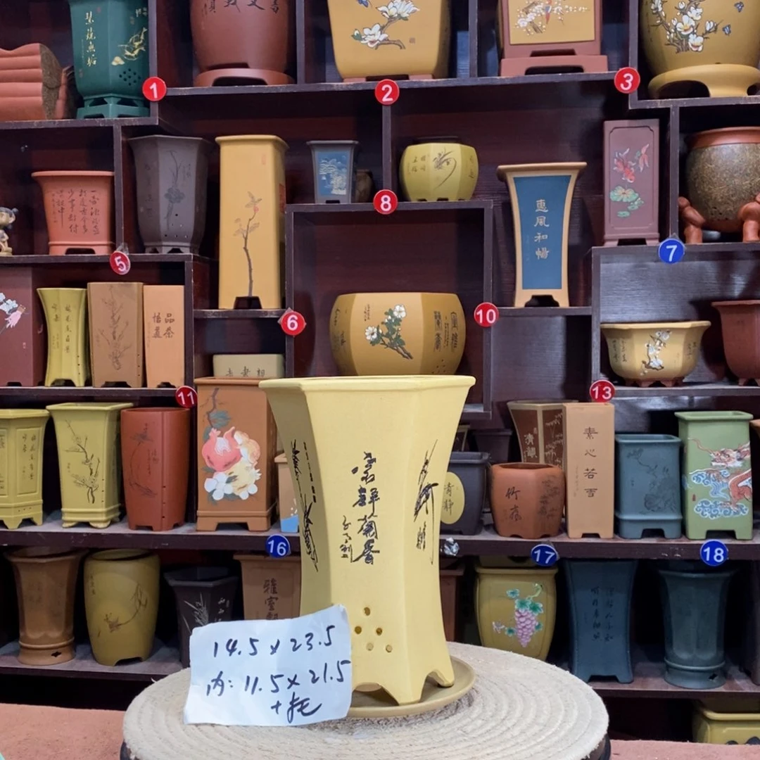 紫砂艺术紫砂花盆