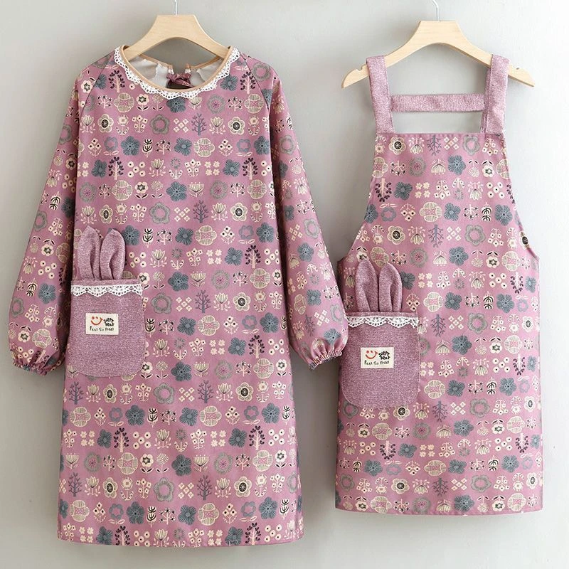 新款帆布背带围裙厨房专用做饭洋气透气网红妈咪罩衣围裙上班打工