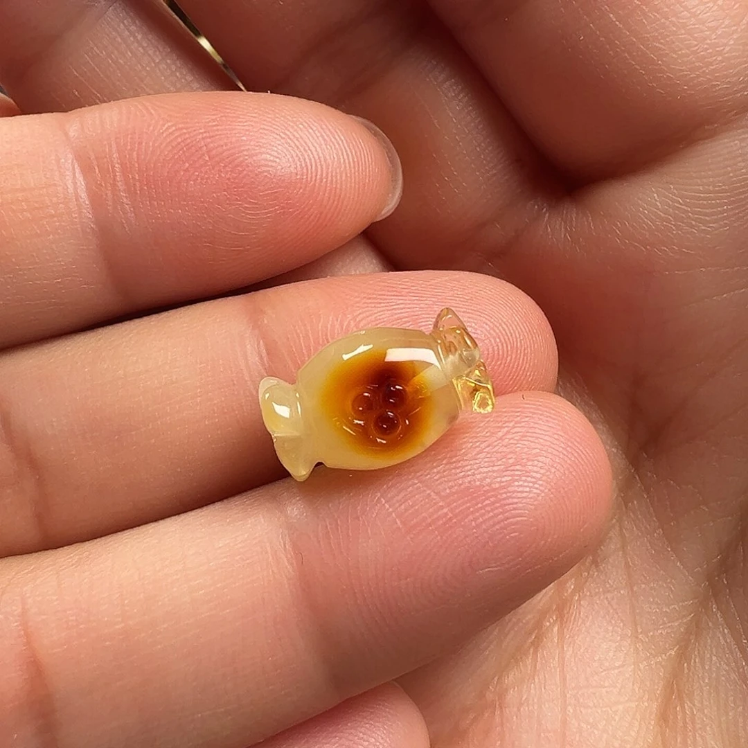 蜜蜡颈饰未镶嵌糖果