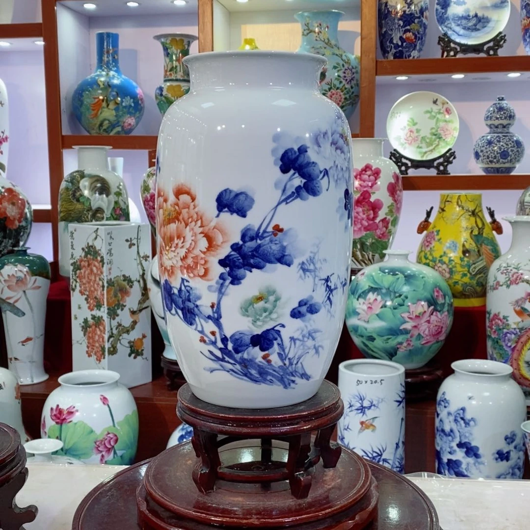 瓶景德镇陶瓷手绘