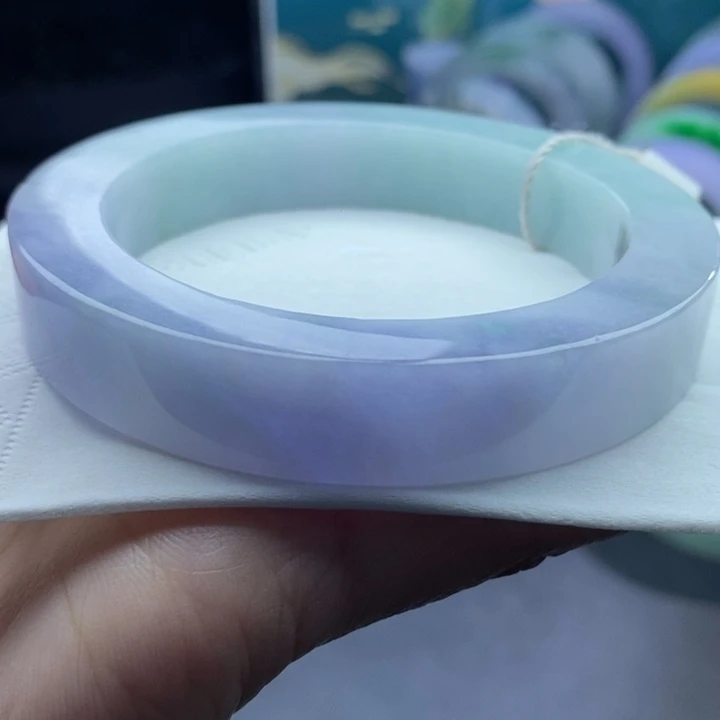定制翡翠未镶嵌春彩60+-65