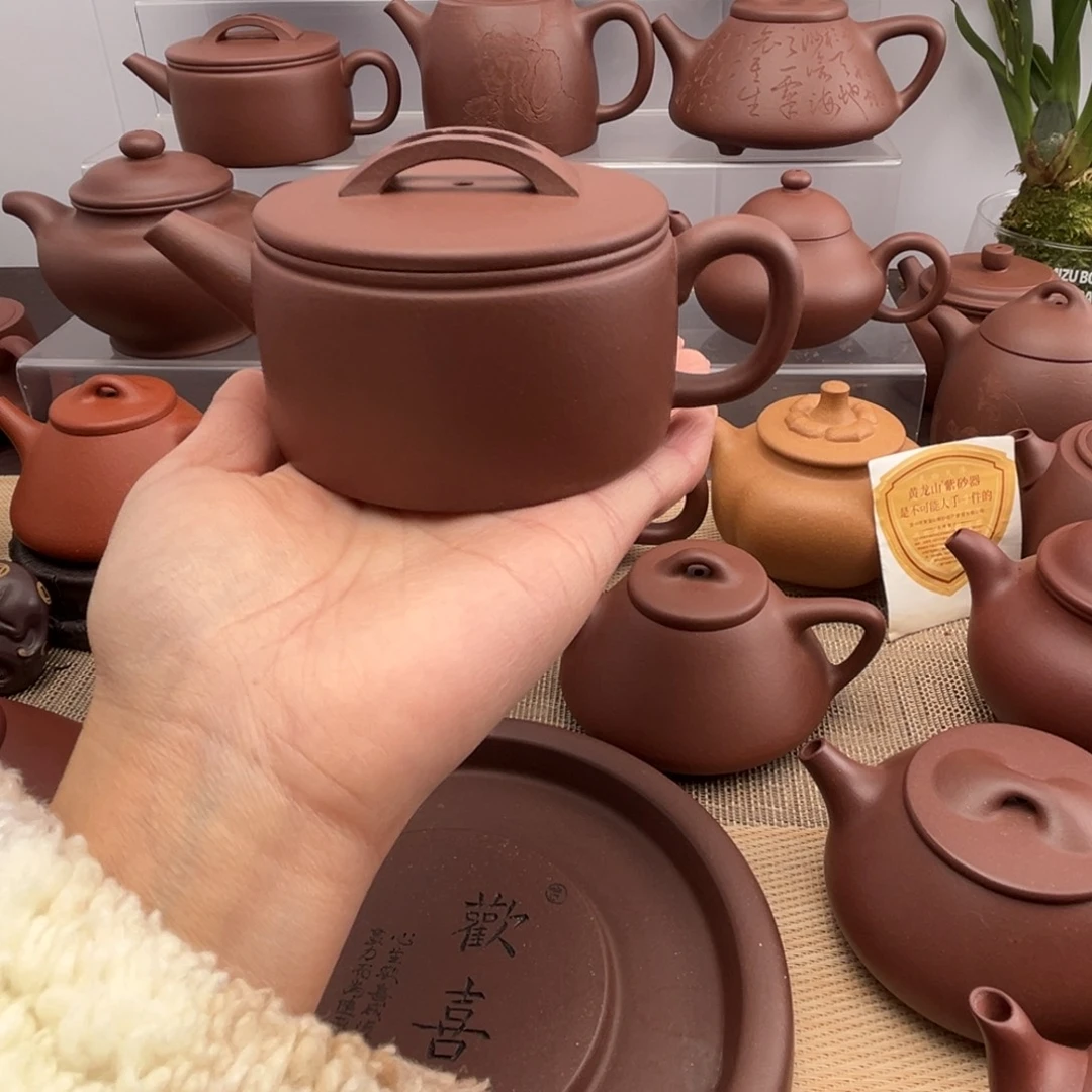 嗯***嗯茶壶紫砂底槽清汉瓦壶