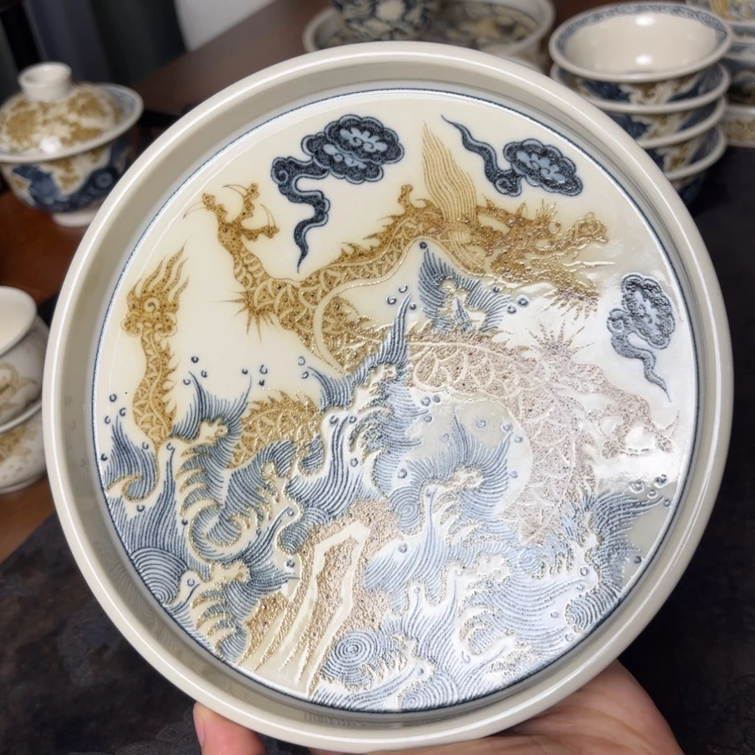 ****水摆件景德镇手绘茶器