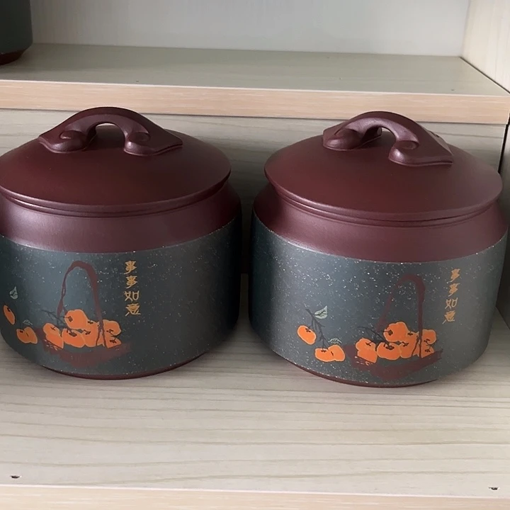 悦***阁茶叶罐紫砂紫砂茶叶罐