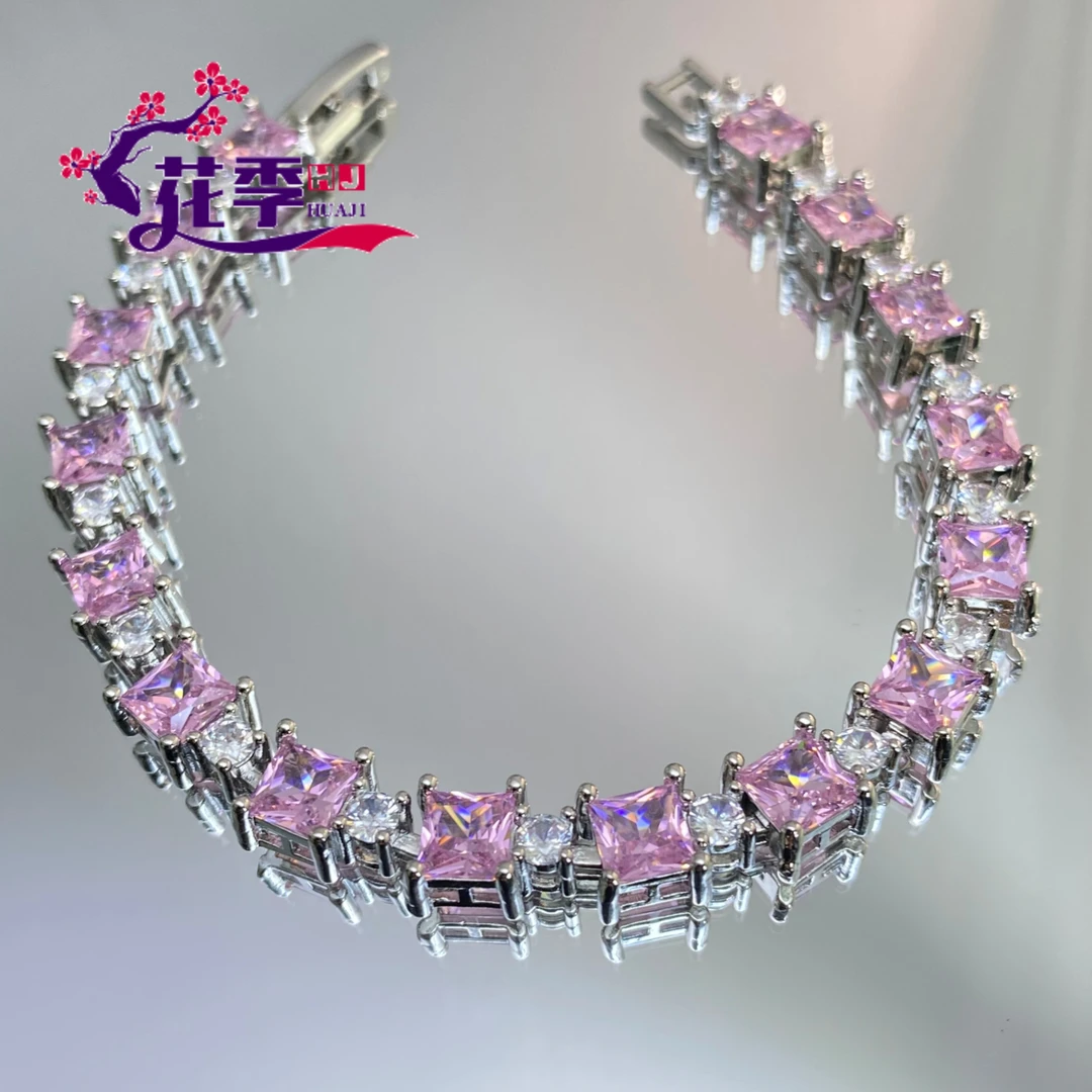 【花季】 原创高级玫红强荧光手链TZL94