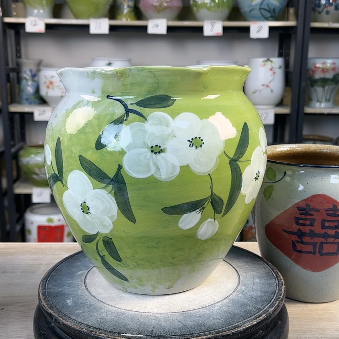 罐2xc景德镇陶瓷花盆