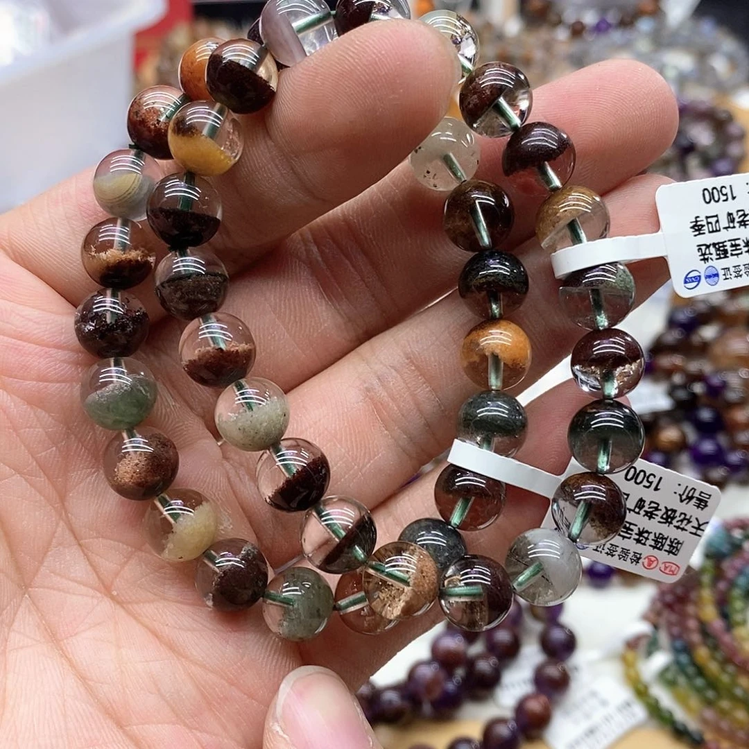 水晶手链未镶嵌多样性发货发一条