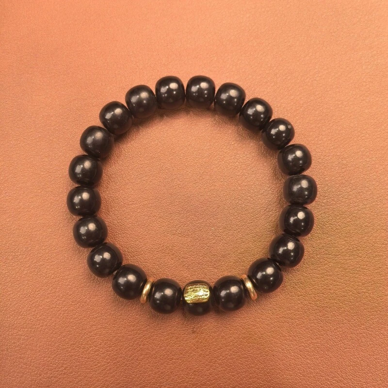 S0617-金标黑菩提9*11mm（无礼盒）